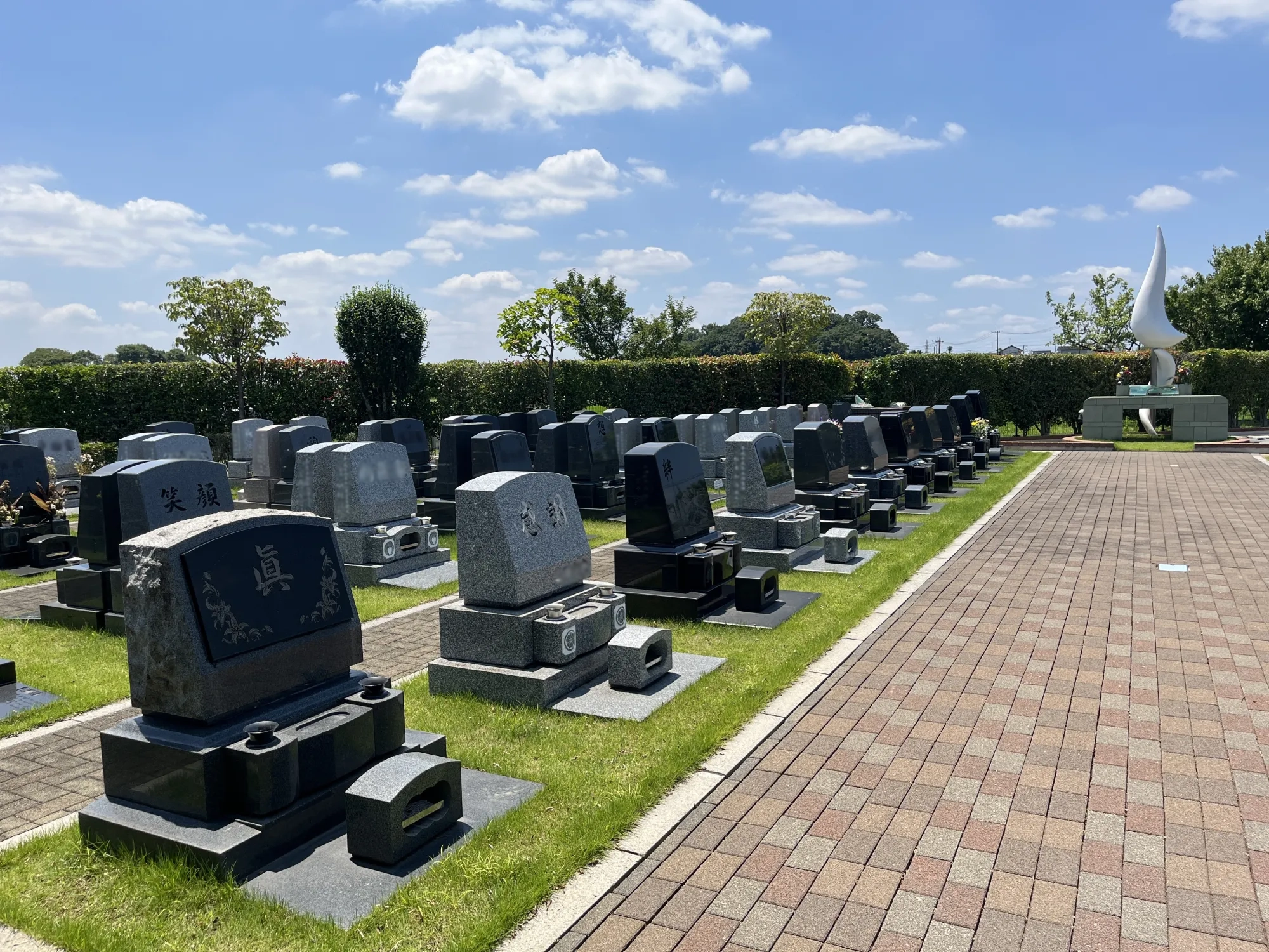大宮霊園 園内の植栽