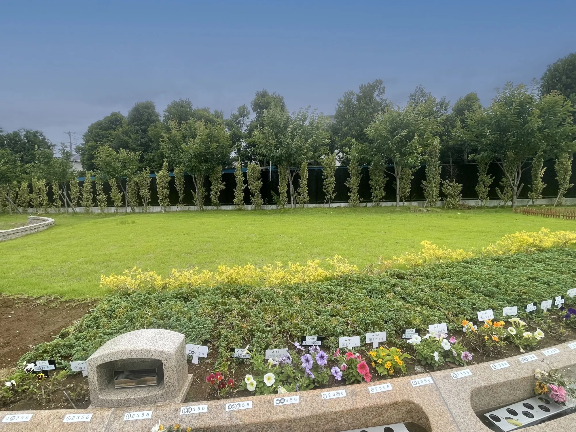ファンタジーランドの芝生区画