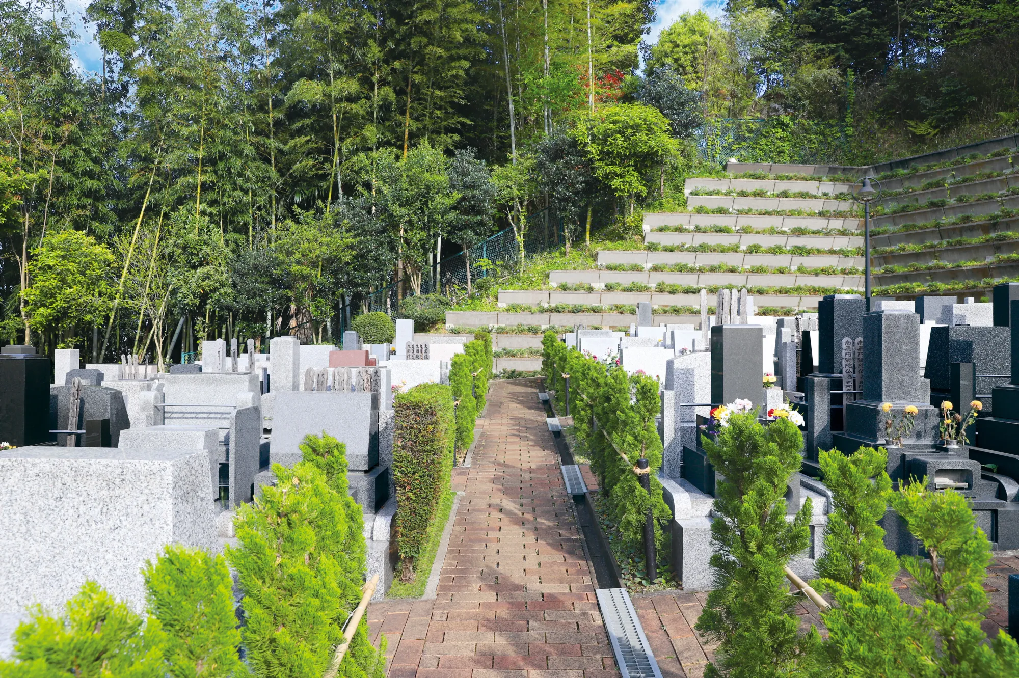 静林の丘鶴ヶ峰霊園 参道の様子